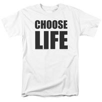 Wham! Choose Life T Shirt Licensed Pop Wake Me Up Before You Go Go Music White L