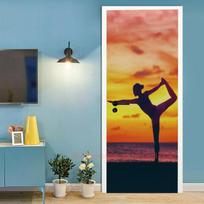 Jogos sporto raštų durų lipdukai Futbolas Krepšinis 3D ekrano užsklanda Miegamojo berniuko kambarys Stiklo langas Privatumo viršelis Įėjimo plakatas 77x200cm(Cut 2 pcs)