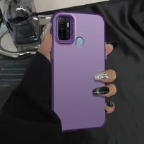 Skirta Samsung M21 2021 dėklas Galaxy A21S dėklas Galaxy M30S telefono dėklas Galaxy M21 dėklai Prabangus metalinis Aurora odos matinis dangtelis Galaxy A21S black