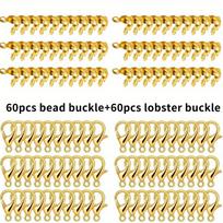 120/240 pieces jewelry making accessories set, including lobster claw buckle, bead tip knot set, DIY jewelry making supplies bracelet 120pcs auksas