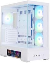 Zalman P40 DS Midi Tower PC Case, ATX, Tempered Glass, 4 Fans, White | 8800263650583 | 8800263650583