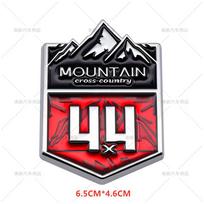 3D Metal 4X4 Mountain Cross Country Badge Auto 4WD Grille Emblem  Car Stickers For  Wrangler  Highlander Car Styling