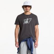 New Balance Classic Tri-Logo Black Cement - Dydis L (MT61N1YVBLK Marškinėliai)