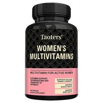 Moteriškos multivitaminų kapsulės - Multivitaminai, specialiai sukurti aktyvioms moterims, 120 kapsulių pakuotėje 120 capsules black
