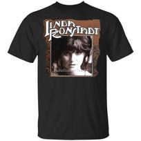 Linda Ronstadt TShirt Vintage 1976 Linda Ronstadt TShirt Black Men Cool Gift Personality Tee Shirt S