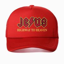 Vintage Jesus Rocks Highway To Heaven baseball cap for Unisex summer mesh hat Christ Christian Religion Tees Printed snapback hats Adjustable