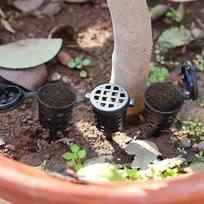 10Pcs Bonsai Fertilizer Box Mini Automatic Planting Basket Slow Release Fertilization Container with Lid Portable Nursery Pot CN