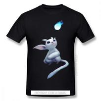 Ori And The Blind Forest Naru Gumo Kuro Game TShirts For Men Cool Funny O-Neck 100% Cotton T Shirt S juoda