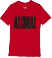 Animal unisex adult Iconic M-stak Premium Tee T Shirt Red Large US Unisex T-Shirt L black