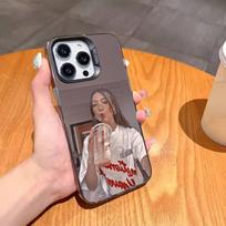 Sweetheart C-Charli D'A-Amelio Phone Case For iPhone17,16,15,14,13,12,11,Pro,MAX Gray Matte Silicone Black Cover iPhone12