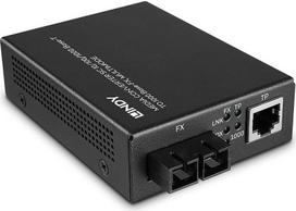 Lindy 25119 network media converter 850 nm Multi-mode Black