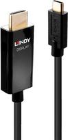 Lindy 2m USB Type C to HDMI 4K60 Adapter Cable with HDR