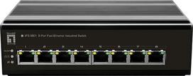 No Name LevelOne 8-Port Fast Ethernet Industrial Switch, DIN-Rail, -40°C to 75°C