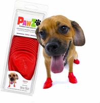 Pawz - Rubber Dog Boots - S - Red - 12 pcs
