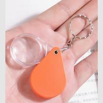 Portable Key Ring Magnifying Glass with10X Magnification for Outdoor Reading