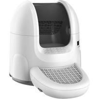 Sponge Kačių kraiko dėžė Smart Litter Box, balta/pilka, automatinė, kvapo kontrolė, stebi vizitus