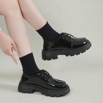 Madingi japoniški mokykliniai bateliai Jk studentų batai mergaitėms moterims Kawaii Lolita švelnios merginos apvalus priekis lolita platforminiai Mary Jane batai 35 juoda