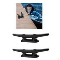 2pcs 4  (980mm) Durable Kayak Boat Dock Cleat Fastener Black