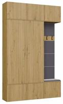 Prieškambario baldų komplektas Haga III, vidaus, pilka sp./artisan oak sp.