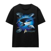 Star Trek Starfleet Vessels Ladies T-Shirt S-2XL, Black S