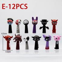 Naujausia 12 vnt. kolekcija Humoro personažai Sprunki Figūrėlės Modelis 6-8 cm PVC Sprunki Veikla Anime Veiksmo ir žaislinės figūrėlės Animacinis Vaikams Gimimo dienos dovanos