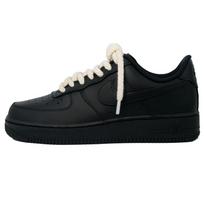 Nike Air Force 1 Black Warrior Abrasion Resistant Low top Skateboard Shoes Unisex Black CW2288-001(Team562-) 36