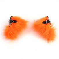 Plush Electric Animal Ear Headband Rechargeable Detachable Fox Ear Lolita Comic Show Prop Cat Ear Cosplay Accessories Halloween One Size beige
