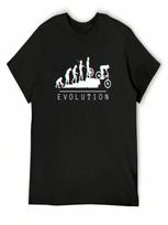 MTB Evolution (White) T-Shirt Aesthetic Clothing Funny Meme T-Shirts Baggy Shirts Anime Clothes T-Shirts For unisex Cotton S įvairiaspalvis