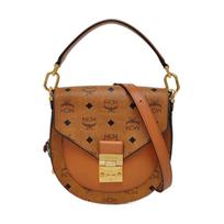 [Naudotas] Patricia Visetos Monogramos Lauro Lapo Užraktas Odinis Apvadas Balnelio Formos Rankinė Per Petį Pečiui - Labai Geros Būklės #R9YJP7 ONE SIZE brown