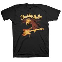 Men's Buddy Holly Performing T-shirt X-Large Black XS