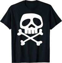 Punk Rock Skull And Bones Punk Rock Unisex T-Shirt S black