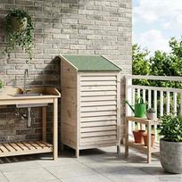 Sodo Sandėlys Balta 59 x 56 x 113,5 cm Kietasis pušinis medis