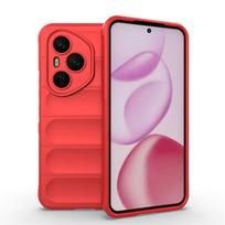 For Honor 400 Pro Global Case Honor 400 Pro 5G Global Cover Shockproof Anti-fingerprint Protective TPU Phone Cover Honor 400 Pro Honor 400 Pro (Global) raudona