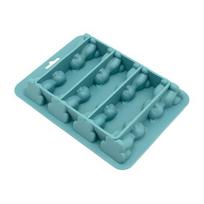 3D Katės Ledo Kubelių Forma BPA Neturintis Silikoninis Padėklas Šaltiems Gėrimams Viskiui Kokteiliams Lengvai Išimamas Ledo Kubelių Gaminimo Aparatas žalia