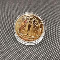 Hong Kong Zhuhai Macau Bridge Opening Commemorative Medal, Metal Crafts, Iron Gold Plated and Silver Plated Commemorative Coins, Collectible Gifts