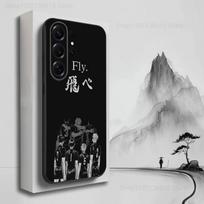 Anime H-haikyuu K-Karasun Phone Case For Samsung S25,S24,S23,S22,S21,S20,S10,S9,Ultra,Plus,Lite,FE,Soft Silicone Black Cover samsungS25ULTRA