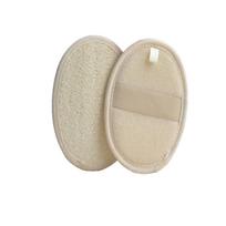 Natural Loofah Bath Scrubber Exfoliating Body Sponge with Hand Strap for Shower and Bathing Skin Care and Cleaning One Size