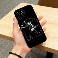P-Pink-ess F-Floyd-ess dėklas telefonui iPhone 17, 16,15,14,13,12,11 Plus,Pro Max, Kitiems Minkštas juodas dangtelis iPhone17 gray