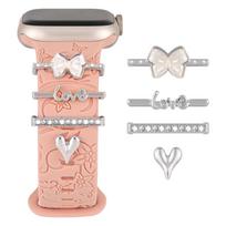 Charms for Apple Watch Band Series 11 10 9 8 7 6 SE 42 40 49 41 45 44 mm Decorative Ring Galaxy Watch 4 5 6 7 Strap Accessories