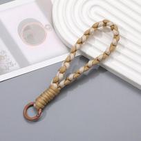 Macaron Dopamino spalvos trumpas dirželis mobiliojo telefono grandinėlė su segtuku riešo dirželis raktų pakabukas piniginės dirželis 1# gray