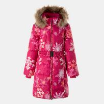 Huppa Mergaičių žieminis paltas YACARANDA, fuchsia pattern