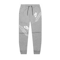 Nike Sportswear Tech Fleece Grafinio Spaudinio Kelnės Pilkos Melange Vyriškos Streetwear DM6480-063 S gray