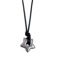 Fashion Vintage Hollow Star Pendant Clavicle Chain Chokers Necklace Adjustable Length Neckchain Accessory for Men Women 1