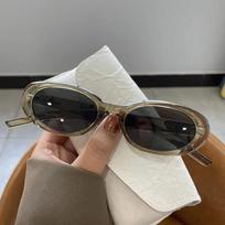 Nauji Mažo Rėmelio Ovalo Formos Saulės Akiniai Klasikiniai Vyriški Vintažiniai Akiniai Nuo Saulės Moteriški Lauko Laisvalaikio Akiniai UV400 Oculos De Sol As shown in the figu black