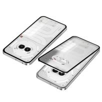 Shockproof Hard Cover for Nothing Phone 3A Aluminium Alloy Metal Frame Bumper+Tempered Glass Back Case for Nothing Phone 3A for Nothing phone 3A