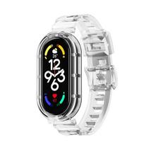 Transparent Strap+Case for Xiaomi mi band 10 9 8 nfc miband wrist replacement belt watch bracelet correa mi band 10 accessories for mi band 10 skaidri