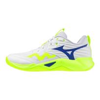 Mizuno WAVE MOMENTUM PRO unisex low-top leather comfy durable casual volleyball shoes white green V1GA254039 36