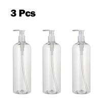 Shower Soap Dispenser Storage Transparent 3pcs 500ml Cream gryna