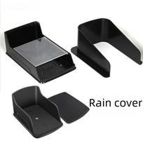 Waterproof 86-Type Access Control and Card Reader Cover with Doorbell Protection With Lid Long 22.6cmx10.2cm C-LCover black