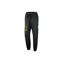 Nike NBA Los Angeles Lakers Printed Lace-Up Jogger Knit Pants Men Bottoms Black DZ0084-010 XL